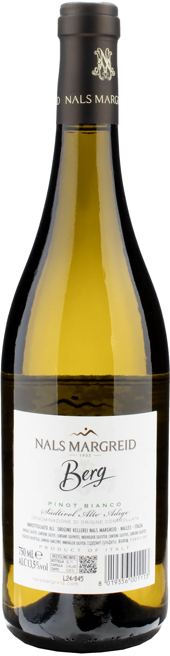 Nals Margreid Pinot Bianco Berg 2023