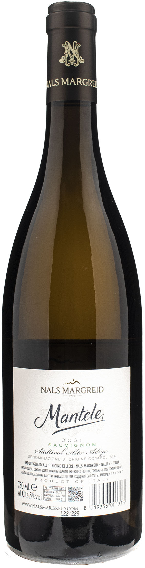 Nals Margreid Sauvignon Mantele 2021