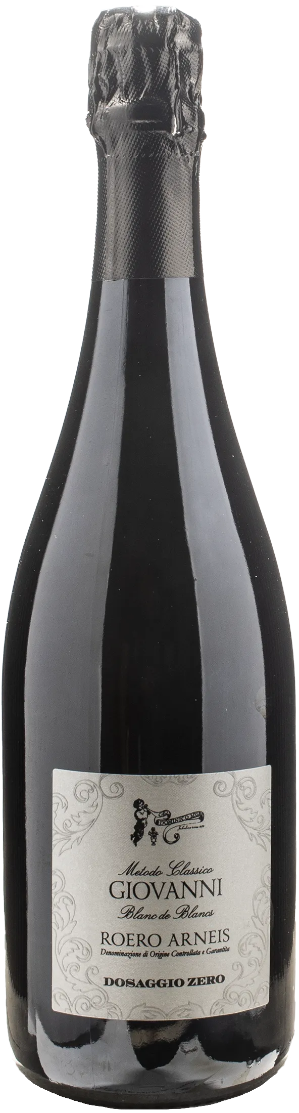 Negro Roero Arneis Blanc de Blancs Metodo Classico Dosage Zero Giovanni 2018
