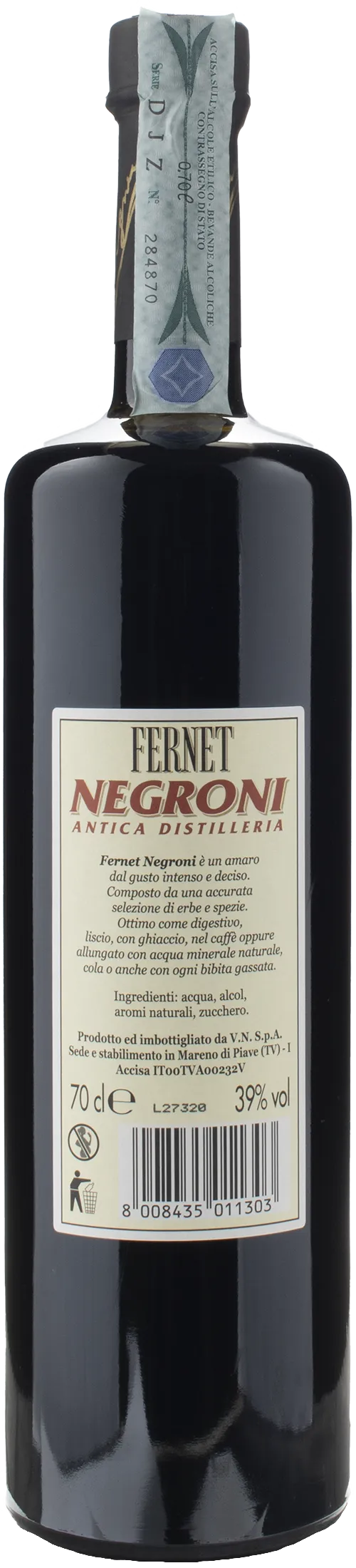 Negroni Antica Distilleria Fernet 0.7L