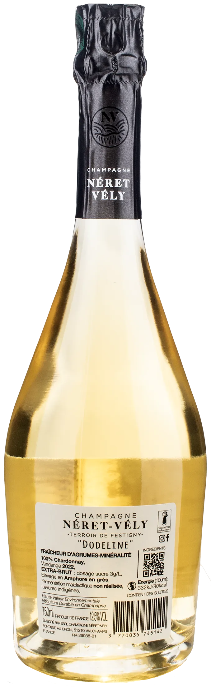 Neret Vely Champagne Blanc de Blancs Dodeline Extra Brut