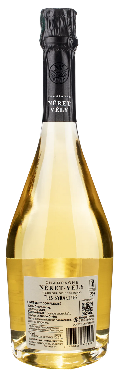 Neret Vely Champagne Blanc de Blancs Les Sybarites Extra Brut