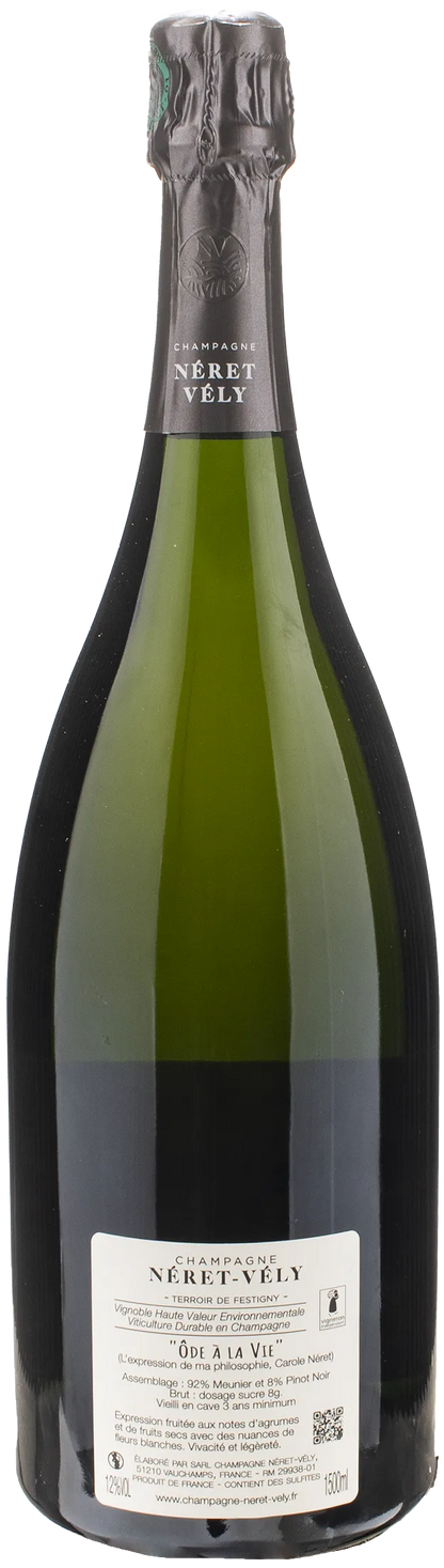 Neret Vely Champagne Blanc de Noirs Ode a la Vie Brut Magnum