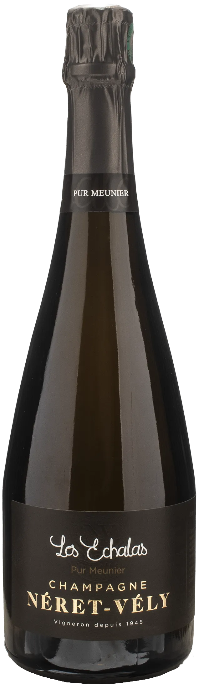 Neret Vely Champagne Les Echalas Pur Meunier Blanc de Noirs Brut Nature