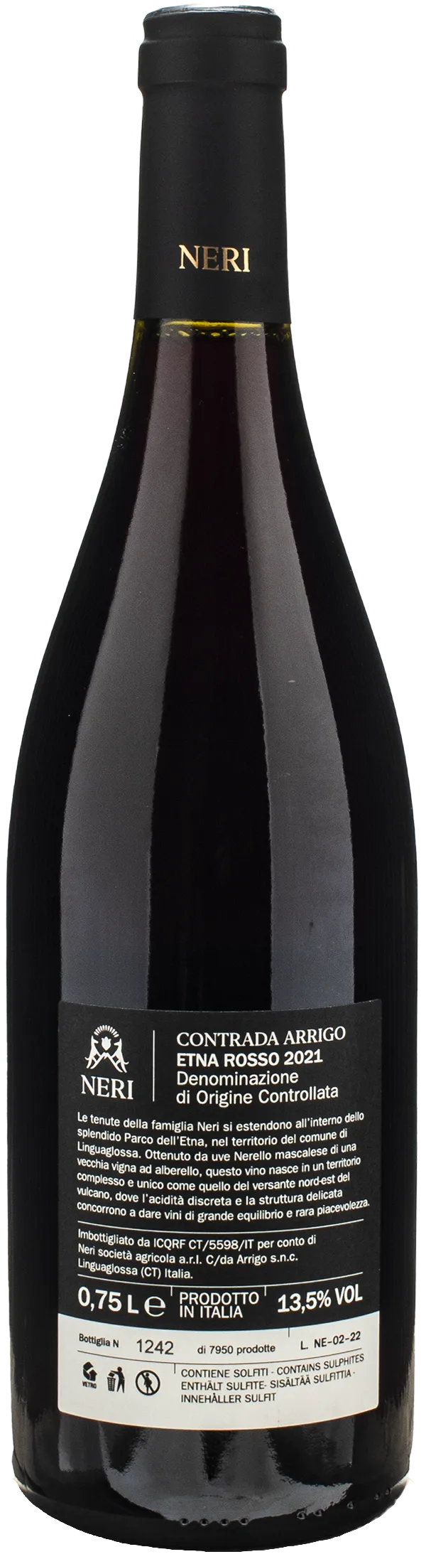 Neri Etna Rosso Contrada Arrigo 2021