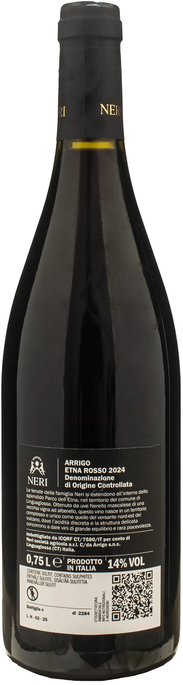 Neri Etna Rosso Contrada Arrigo 2024