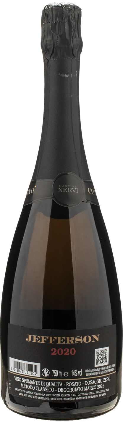 Nervi Metodo Classico Rosato Dosaggio Zero Jefferson 2020