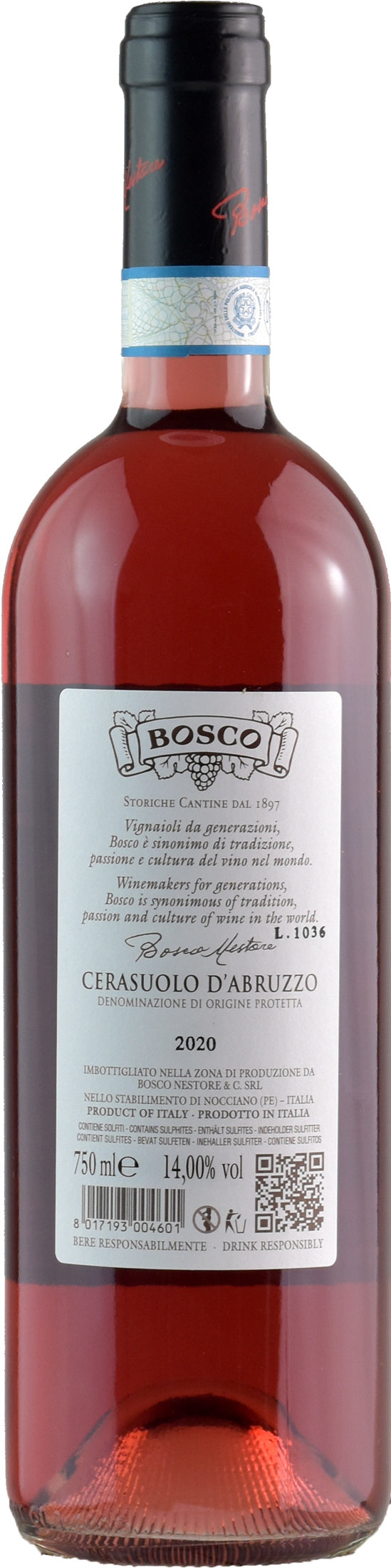 Nestore Bosco Cerasuolo d'Abruzzo 2020