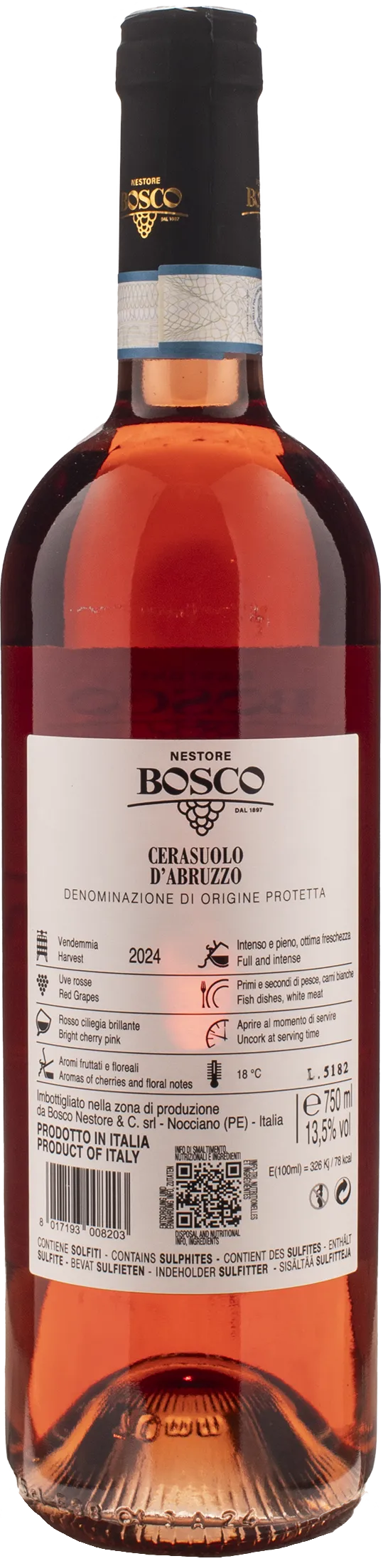 Nestore Bosco Cerasuolo d'Abruzzo 2024