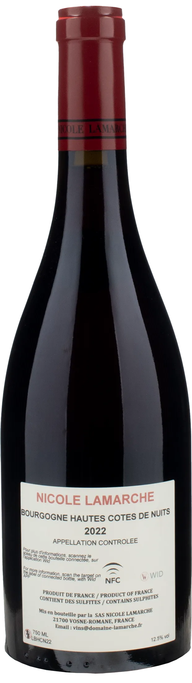 Nicole Lamarche Bourgogne Hautes Cotes de Nuits 2022