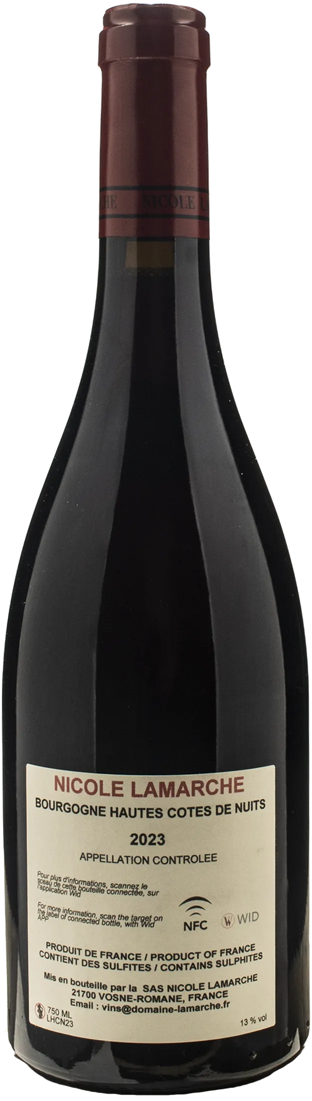 Nicole Lamarche Bourgogne Hautes Cotes de Nuits 2023