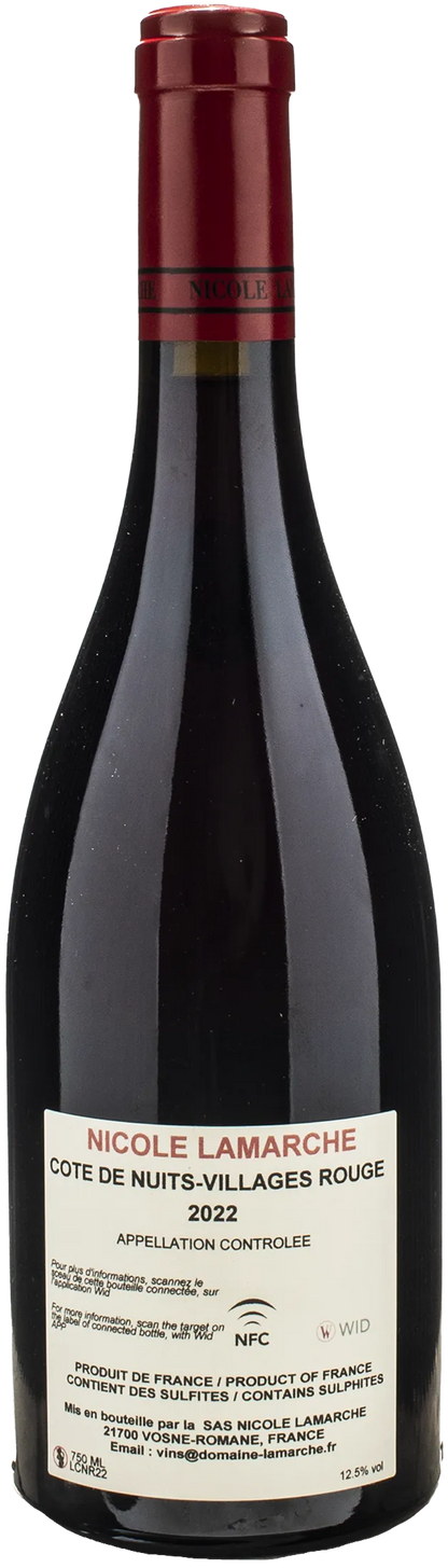 Nicole Lamarche Cotes de Nuits Village Rouge 2022