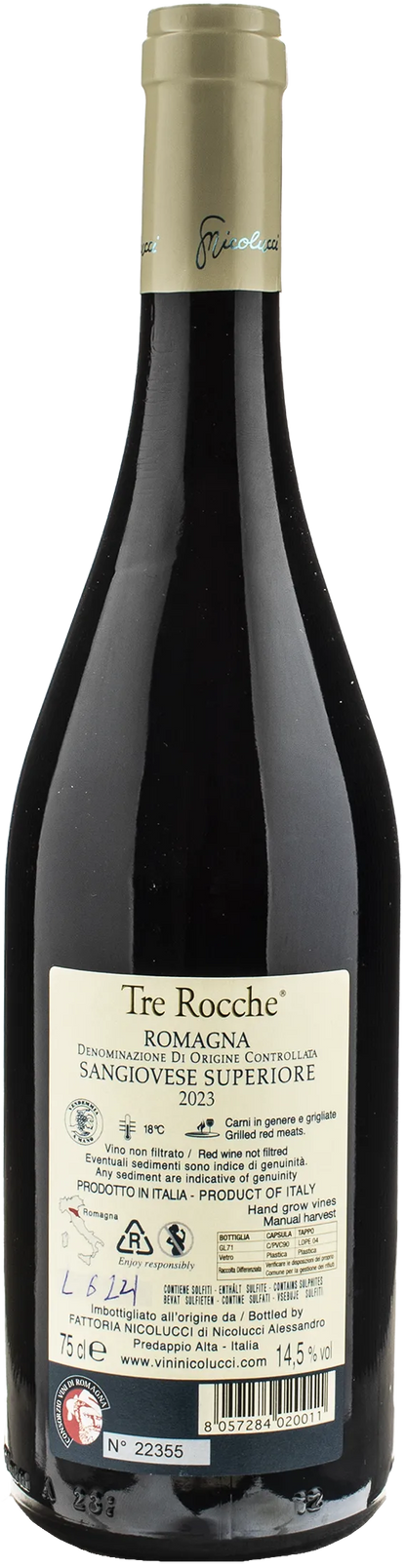 Nicolucci Romagna Sangiovese Superiore Tre Rocche 2023