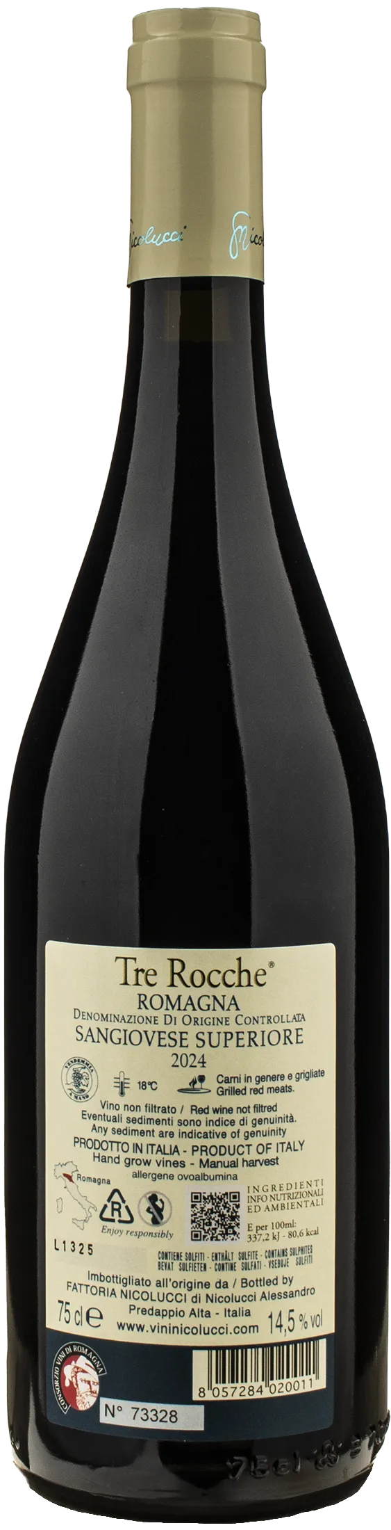 Nicolucci Romagna Sangiovese Superiore Tre Rocche 2024