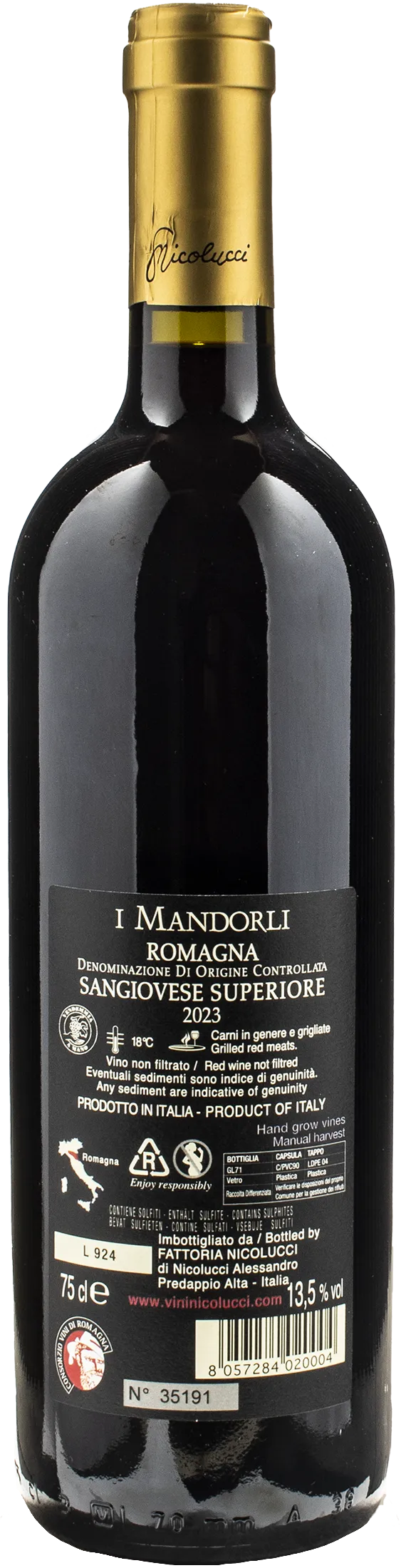 Nicolucci Sangiovese Superiore I Mandorli 2023