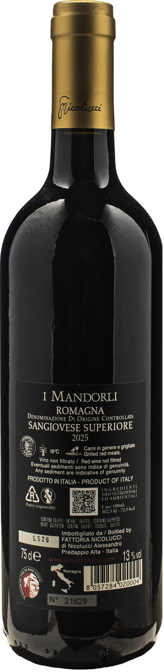 Nicolucci Sangiovese Superiore I Mandorli 2025