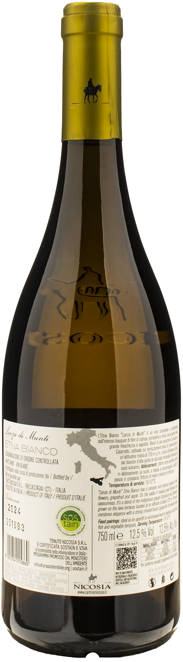 Nicosia Etna Bianco Lenza di Munti 720 m. s.l.m. 2024