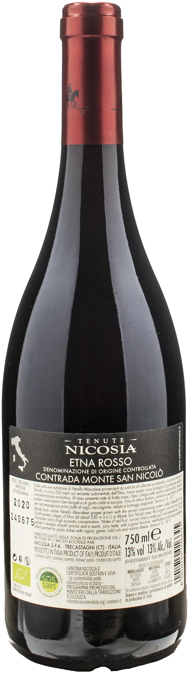 Nicosia Etna Rosso Monte San Nicolò 2020
