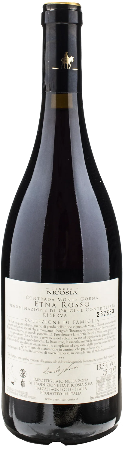 Nicosia Monte Gorna Etna Rosso Vecchie Viti Riserva 2017