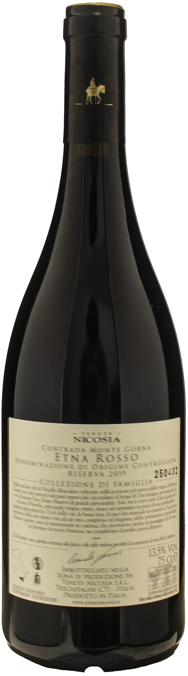 Nicosia Monte Gorna Etna Rosso Riserva Vecchie Viti 2019