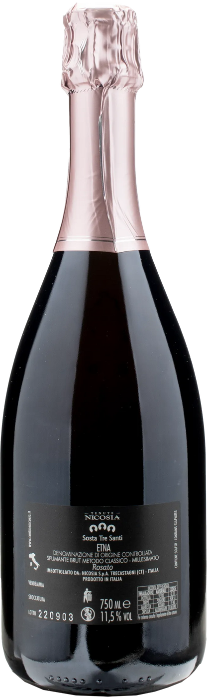 Nicosia Sosta Tre Santi Etna Rosato Metodo Classico Brut 2021