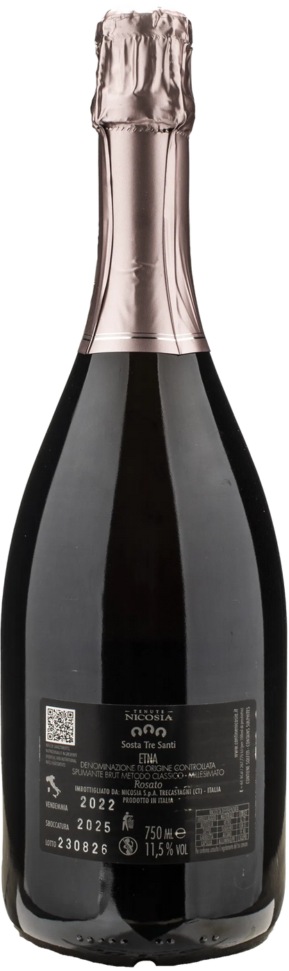 Nicosia Sosta Tre Santi Etna Rosato Metodo Classico Brut 2022