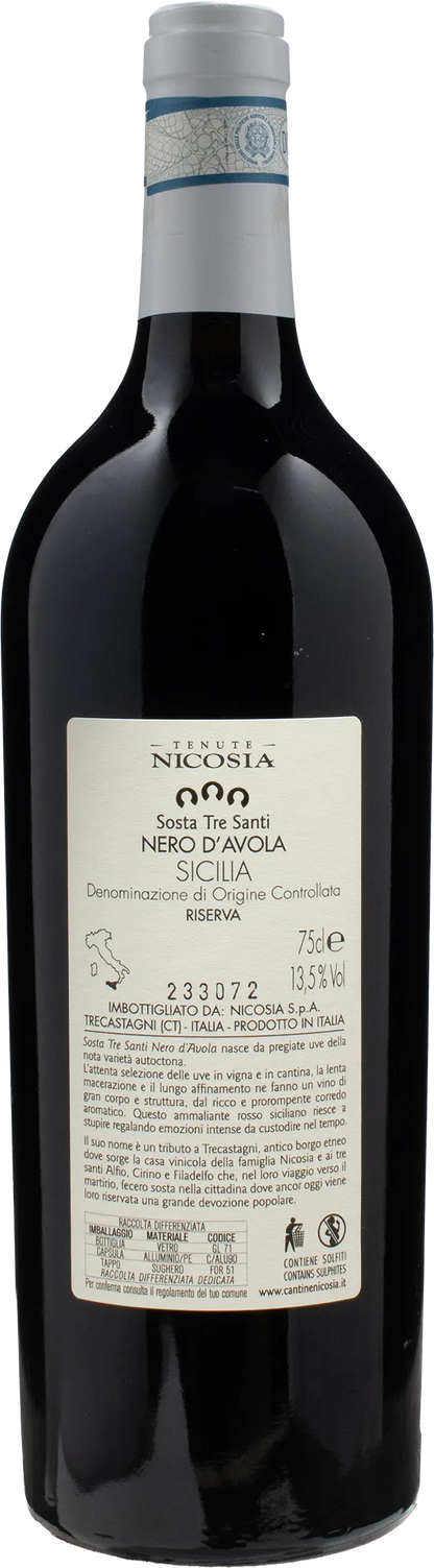 Nicosia Sosta Tre Santi Nero d'Avola Riserva 2019