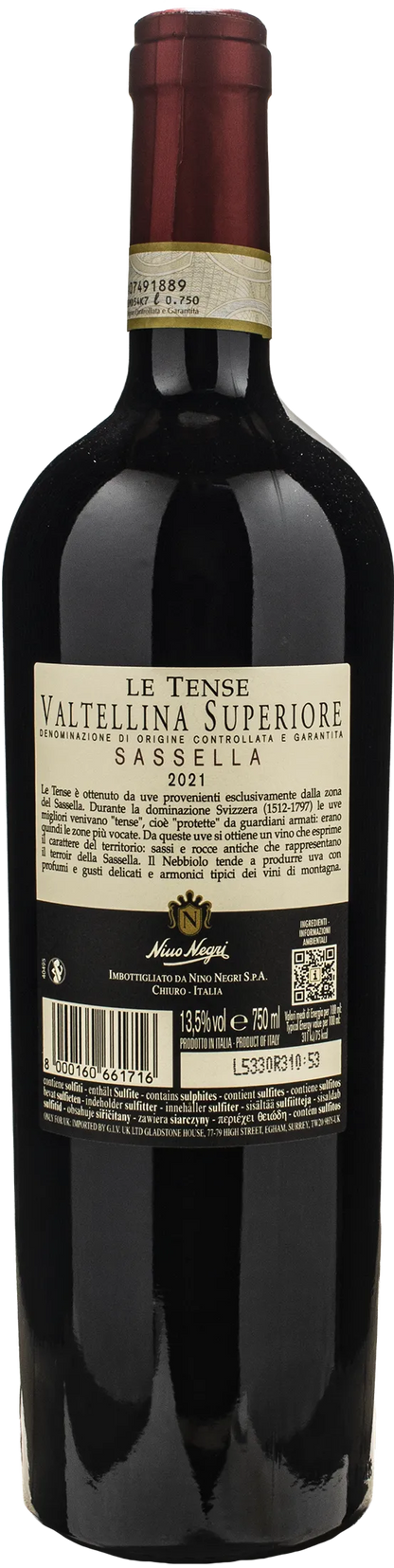 Nino Negri Sassella Valtellina Superiore Le Tense 2021