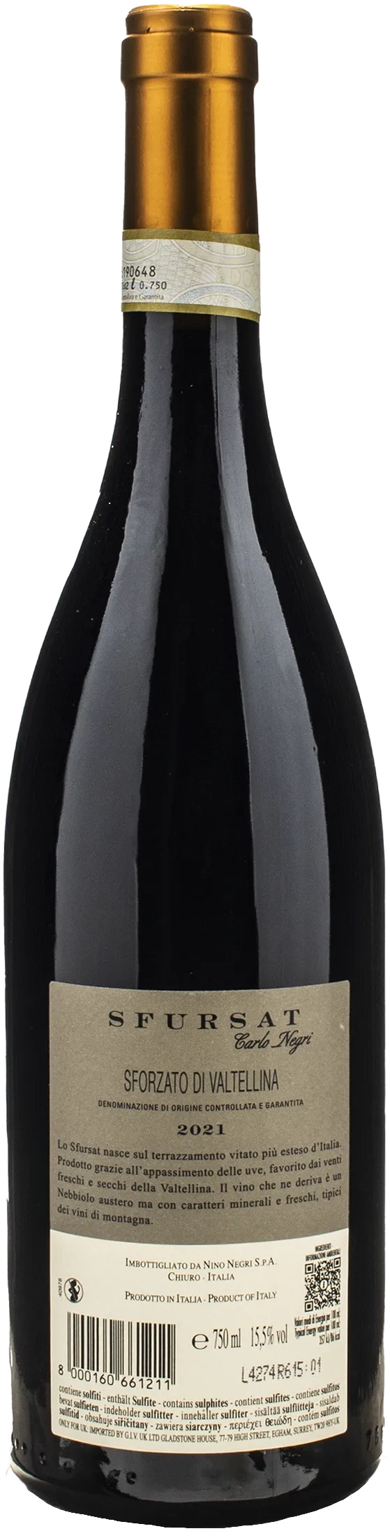 Nino Negri Valtellina Sfursat Carlo Negri 2021