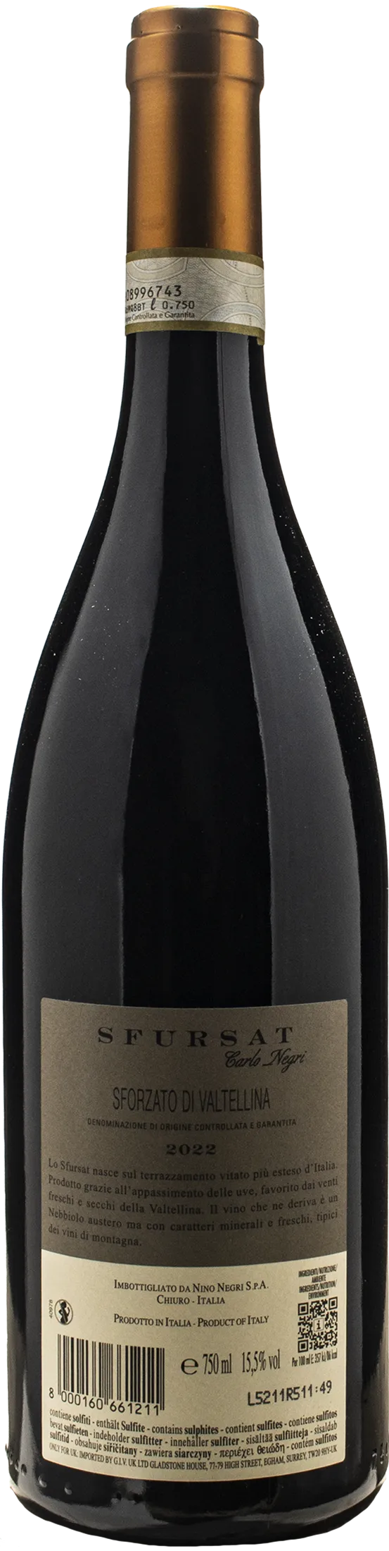 Nino Negri Valtellina Sfursat Carlo Negri 2022