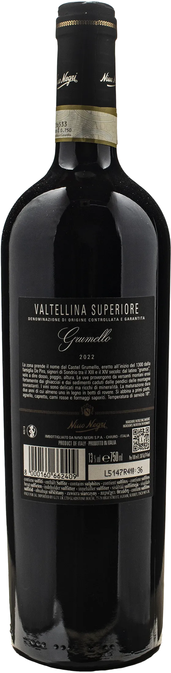 Nino Negri Valtellina Superiore Grumello 2022