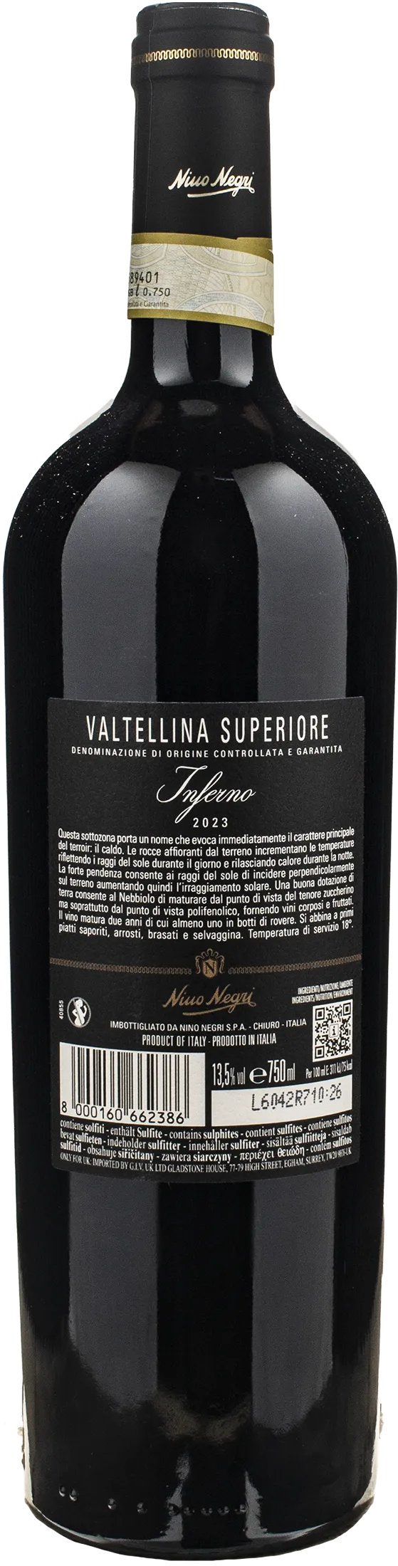 Nino Negri Valtellina Superiore Inferno 2023