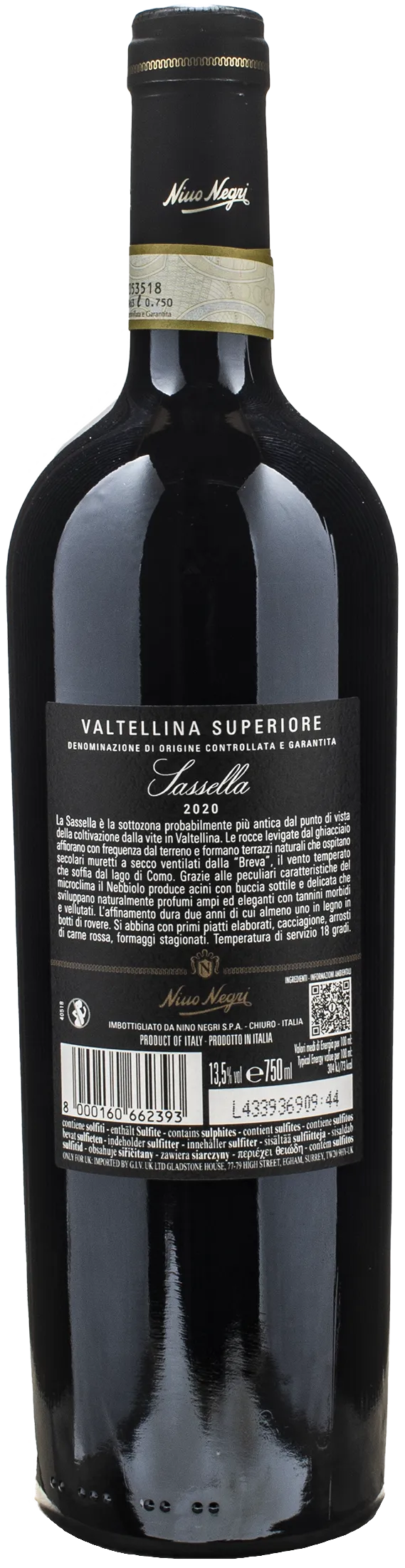 Nino Negri Valtellina Superiore Sassella 2020