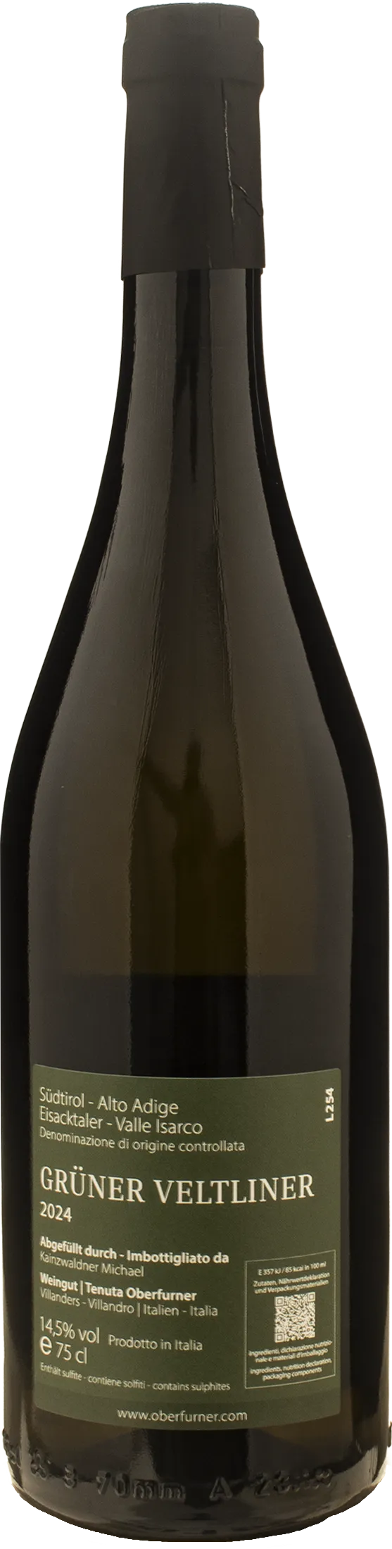 Oberfurner Alto Adige Valle Isarco Gruner Veltliner 2024