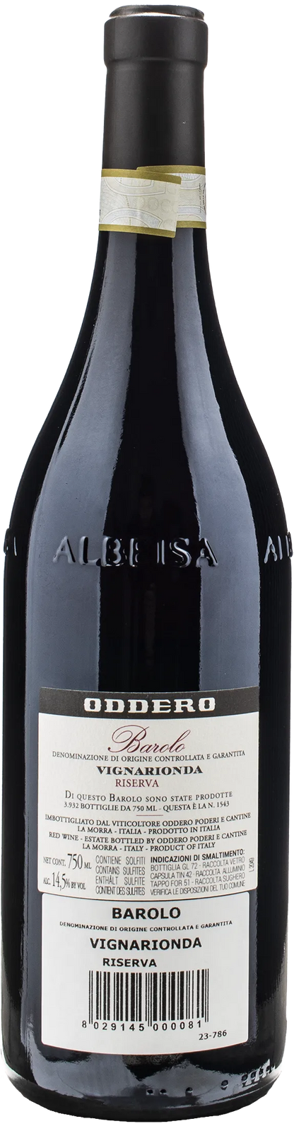 Oddero Barolo Vignarionda Riserva 2017