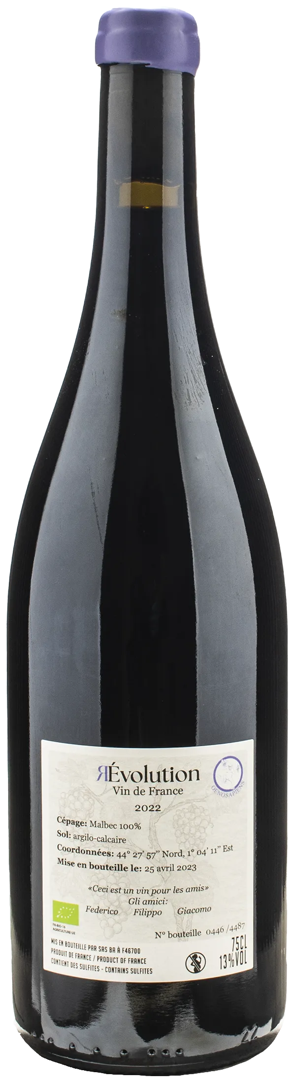 Oenosaphiens Revolution Malbec 2022