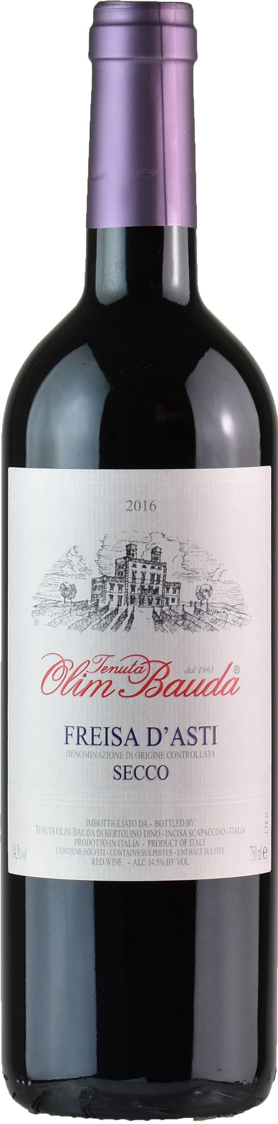 Tenuta Olim Bauda Freisa Asti Secco 2016