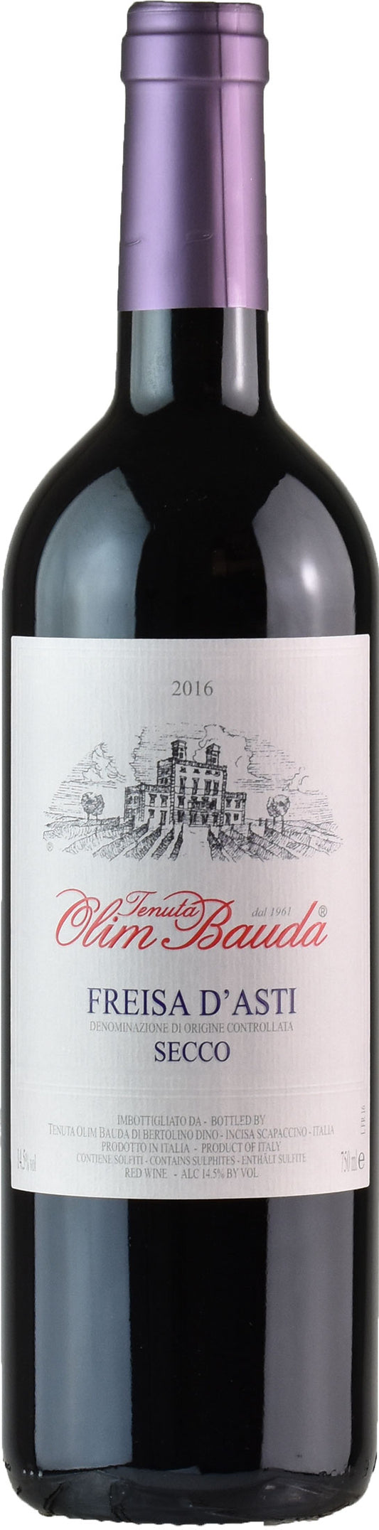 Tenuta Olim Bauda Freisa Asti Secco 2016