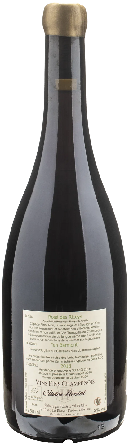 Olivier Horiot Champagne Rosé des Riceys En Barmont 2018