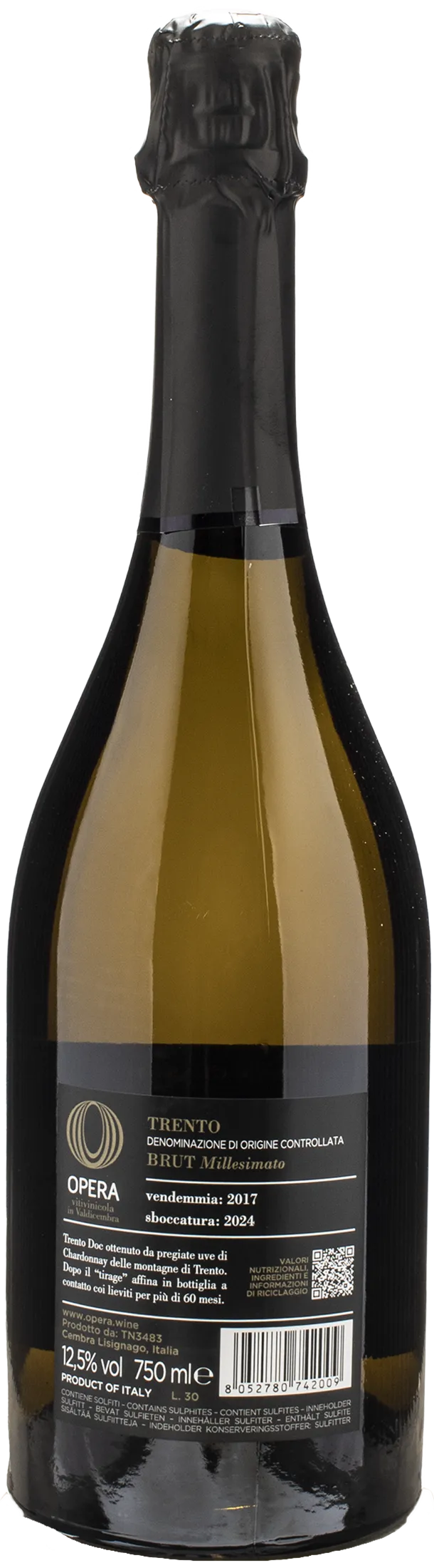Opera Trento Brut Metodo Classico Millesimato 2017
