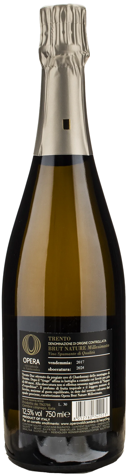 Opera Trento Nature Brut Nature Millesimato 2017
