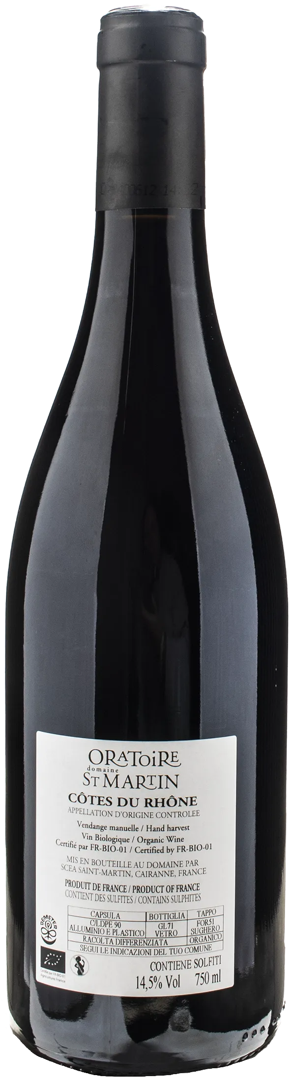 Oratoire de Saint Martin Cotes du Rhone Les P'tits Gars 2023