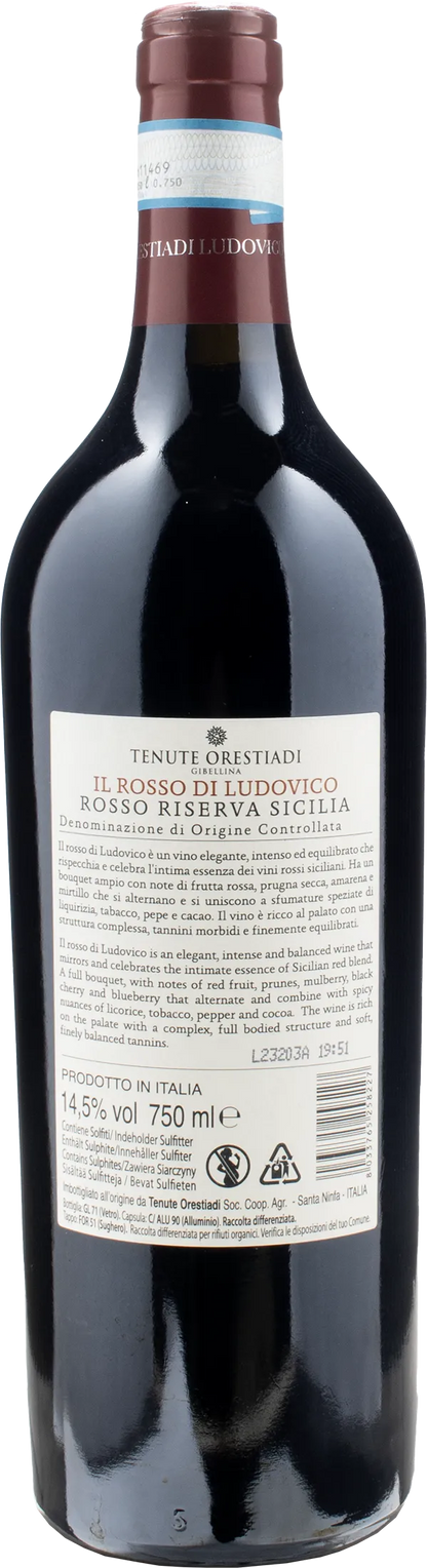 Orestiadi Il Rosso di Ludovico Riserva 2019
