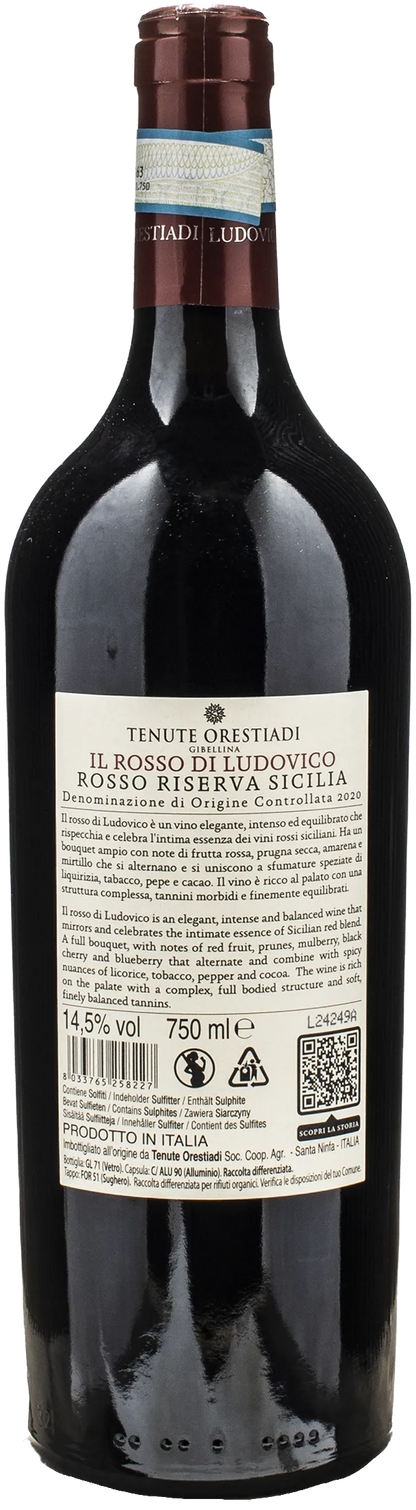 Orestiadi Il Rosso di Ludovico Riserva 2020