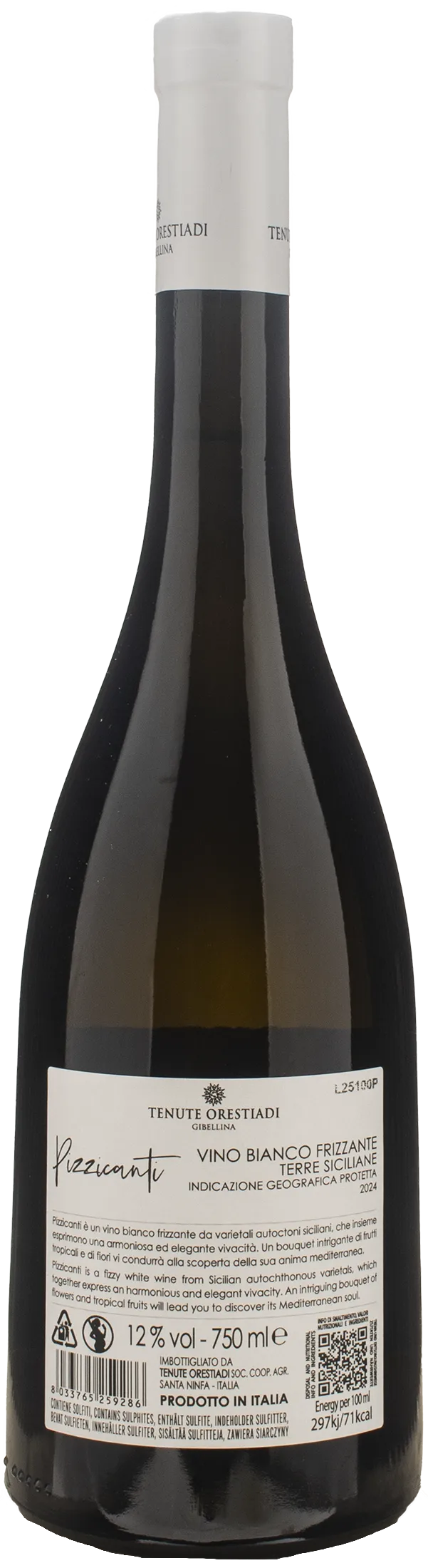 Orestiadi Pizzicanti Bianco Frizzante 2024