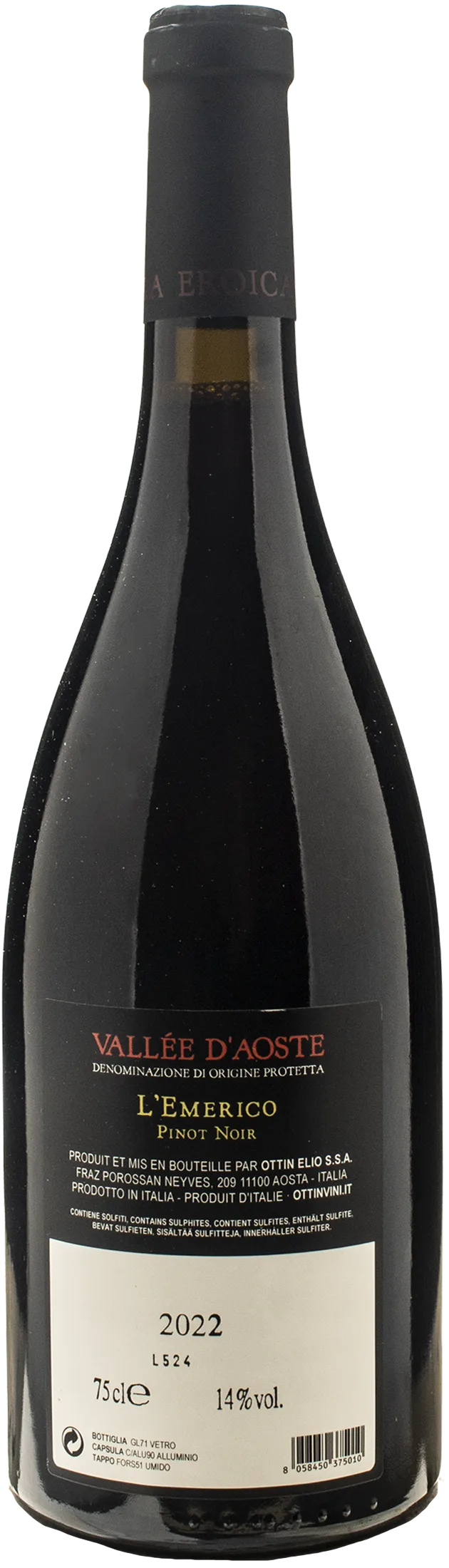 Ottin Pinot Nero L'Emerico 2022