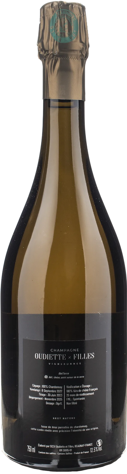 Oudiette Filles Champagne Uni Terre Brut Nature
