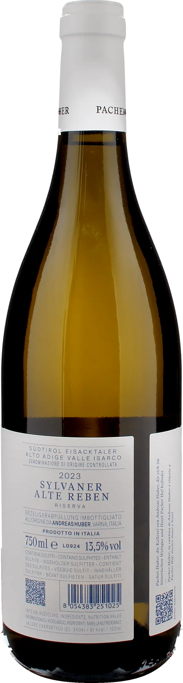 Pacher Hof Huber Valle Isarco Sylvaner Alte Reben Riserva 2023