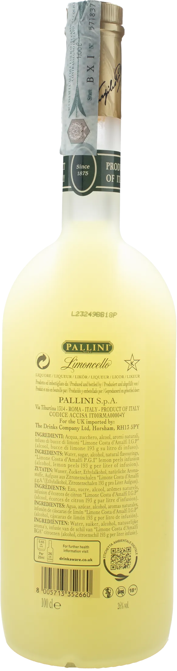 Pallini Limoncello 1L