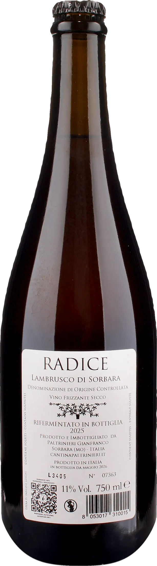 Paltrinieri Lambrusco Radice 2025